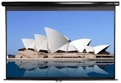 Проекционный экран настенный ручной ELITE SCREENS 120" (16:9) 265,7х149,4 Black case (M120UWH2) - фото - №3