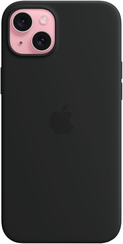 Чохол для iPhone 15 Silicone Case with MagSafe Black (MT0J3ZM/A) - фото - №1