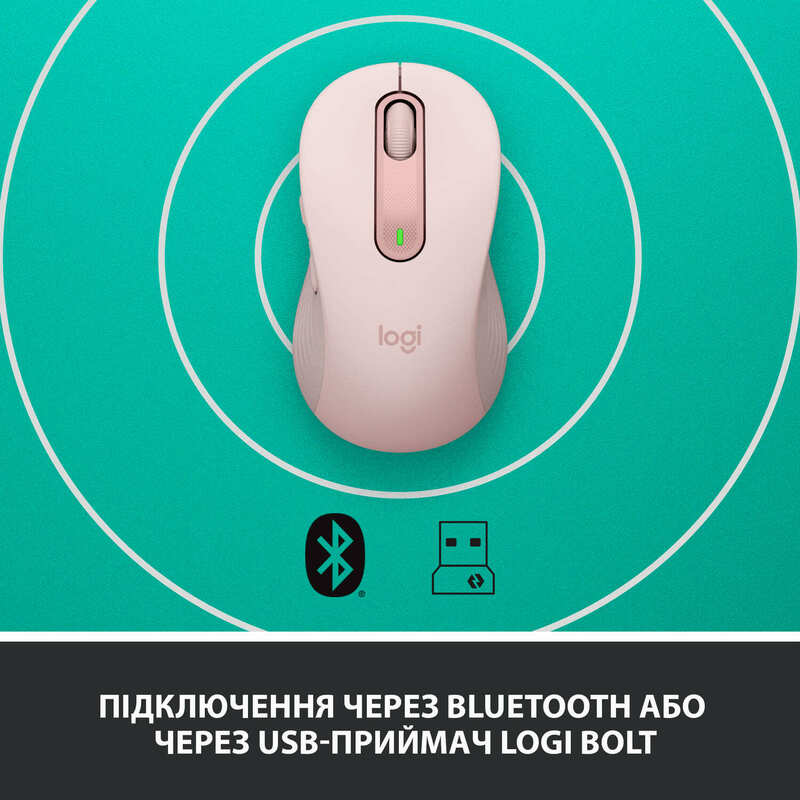 Миша Logitech Wireless M650L (Rose) 910-006237 фото