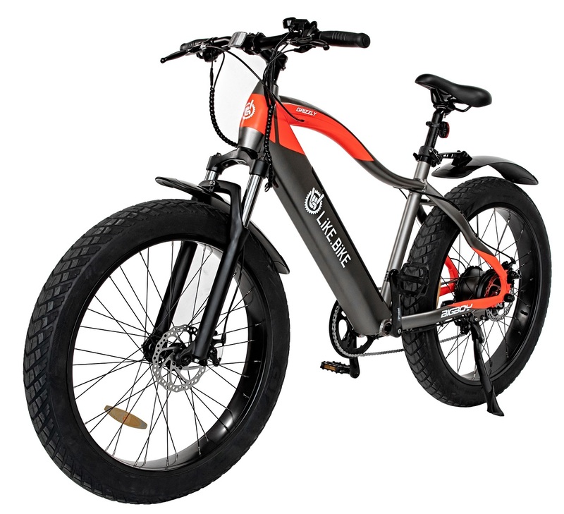 Електровелосипед Like.Bike Grizzly (Red-Grey) 489Wh фото