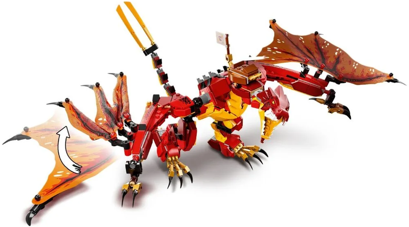 Конструктор LEGO Ninjago Атака вогняного дракона 71753 фото