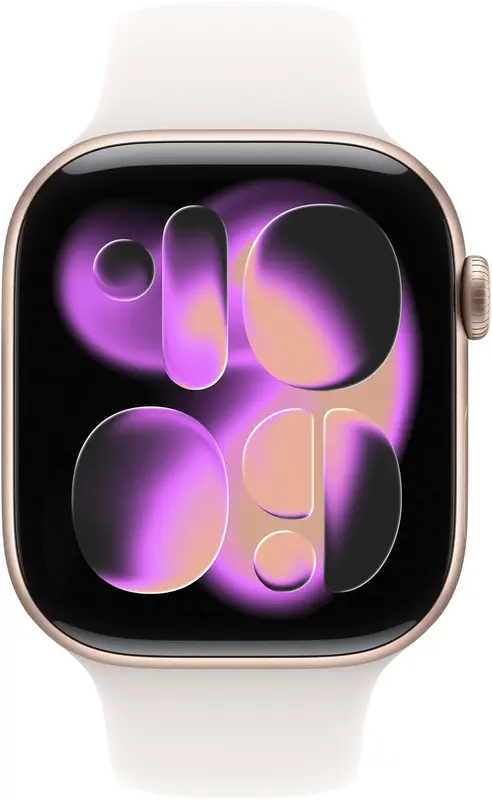 Apple Watch Series 11 GPS + Cellular 42mm Rose Gold Aluminium Case with Light Blush Sport Band M/L (MF8F4RK/A) - фото - №1