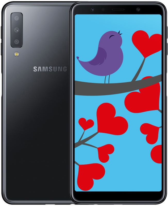 Samsung Galaxy A7 2018 A750F 4/64Gb Black (SM-A750FZKUSEK) - фото - №0