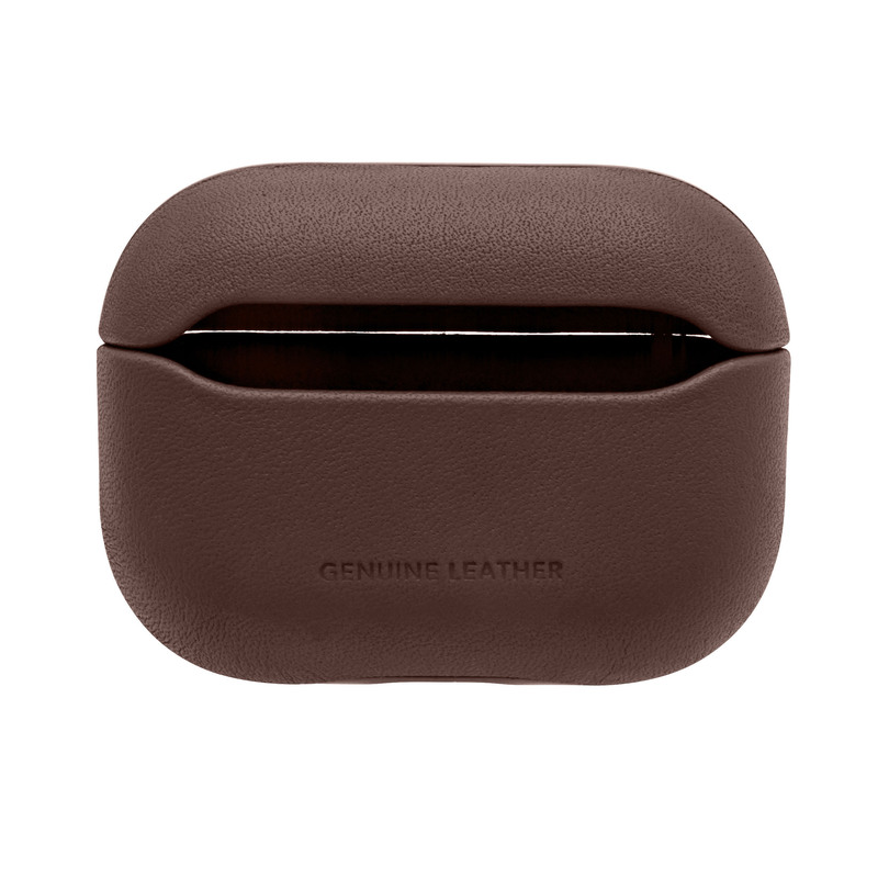 Чохол Uniq Terra Genuine Leather Snap Case - Sepia (Brown) для AirPods Pro фото