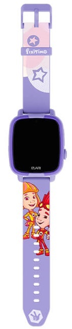 Детские часы-телефон с GPS трекером Elari FixiTime FUN (Lilac) ELFITF-LIL фото
