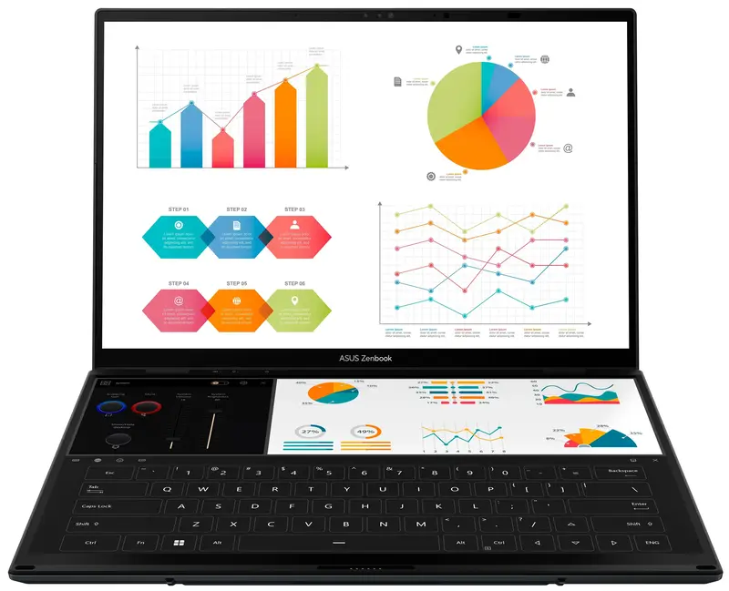 Ноутбук Asus Zenbook Duo UX8406CA-PZ042X Inkwell Gray (90NB14X1-M001F0) - фото - №3