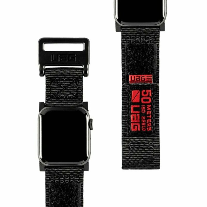 Ремінець UAG Active Strap (Black) 19149A114040 для Apple Watch 40/38 фото