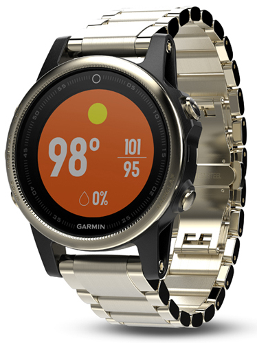 Смарт-часы Garmin Fenix 5S Sapphire Champagne (Metal Band) ᐈ