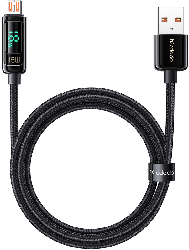 Кабель USB - MicroUSB McDodo (CA-7480) Digital 1.2m чорний фото