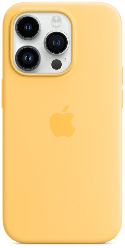 Чохол Apple Silicone Case with MagSafe (Sunglow) MPTM3ZE/A для iPhone 14 Pro фото