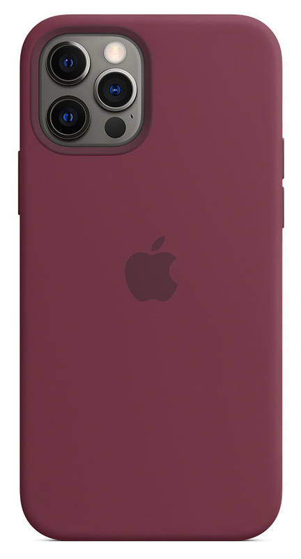Чохол Apple Silicone Case with MagSafe (Plum) MHLA3ZM/A для iPhone 12 Pro Max фото