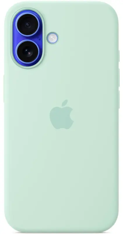 Чехол для iPhone 16 Plus Silicone Case with MagSafe Aquamarine (MDGU4ZM/A) - фото - №2