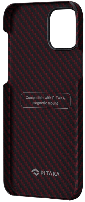 Чохол Pitaka MagEZ Case Twill (Black/Red) KI1203PM для iPhone 12 Pro max фото