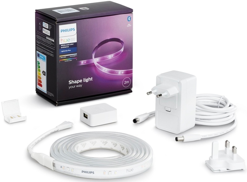 Світлодіодна стрічка Philips Hue Plus, 0.5W(20Вт), 2000K-6500K, Color, Bluetooth 2м 929002269110 фото