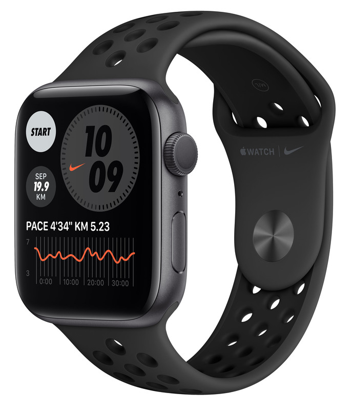 Apple Watch Nike SE 44mm Space Grey Aluminium Case with Anthracite Black Nike Sport Band MYYK2 фото