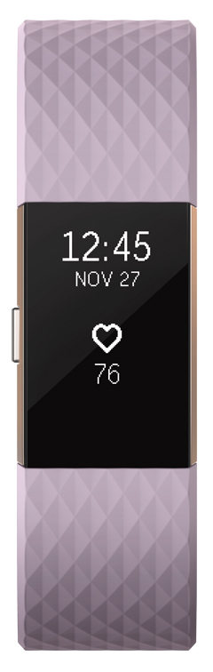 Фітнес-трекер Fitbit Charge HR 2 S (Lavander/Rose Gold) фото