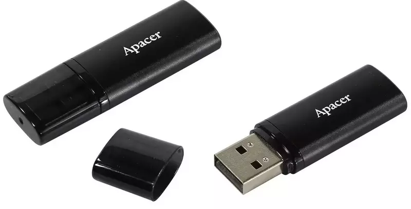 USB-Flash Apacer 64GB USB 3.1 AH25B Чорний - фото - №2