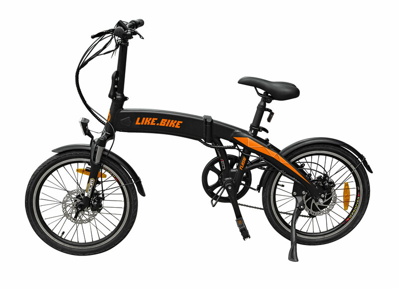 Електровелосипед Like.Bike Flash (gray / orange) фото