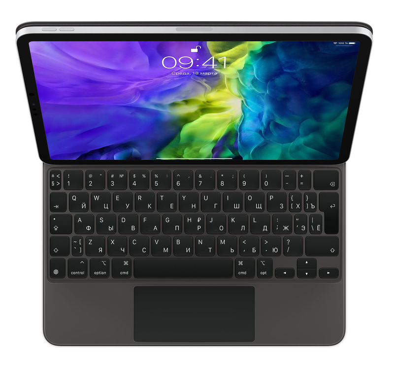 Клавіатура Apple Magic Keyboard (2nd gen) Ru MXQT2RS/A для iPad Pro 11" фото