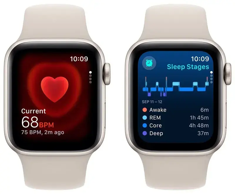 Б/В Apple Watch SE2 GPS 40mm Starlight Aluminium Case with Starlight Sport Band - S/M* (Це ТОП) - фото - №4