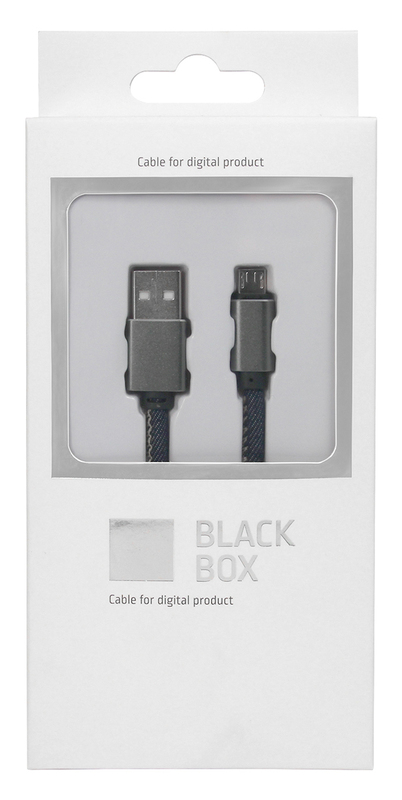 Кабель BlackBox USB to microUSB (Jeans Gray) фото