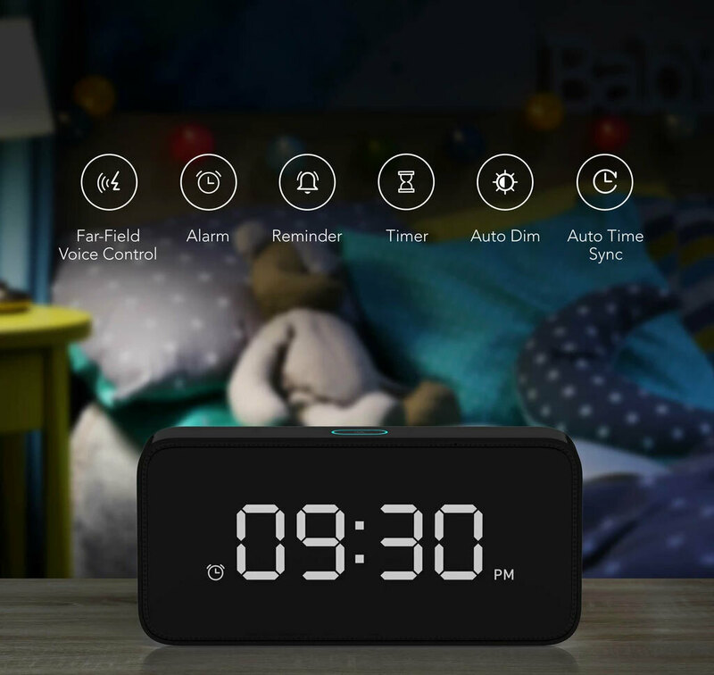 Будильник ZMI Reason ONE Smart Alarm Clock with Alexa (Black) AC01ZM фото