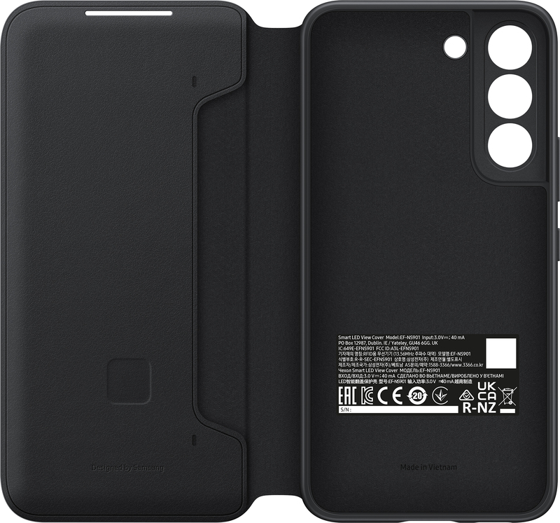 Чохол для Samsung s22 Smart LED View Cover (Black) - фото - №4