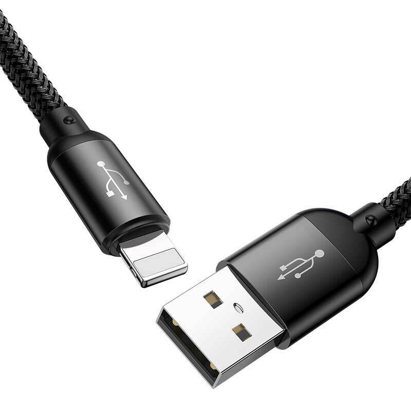 Kабель Baseus USB - microUSB+Lightning+USB-C (4 в 1) 1,2m (Black) CA1T4-A01 фото