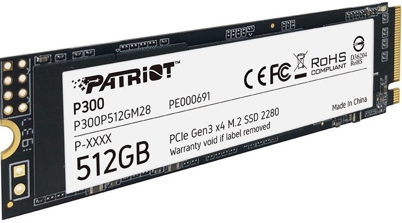 SSD Накопичувач M.2 Patriot NVMe PCIe 3.0 x4 512GB 2280 P300 P300P512GM28 - фото - №2