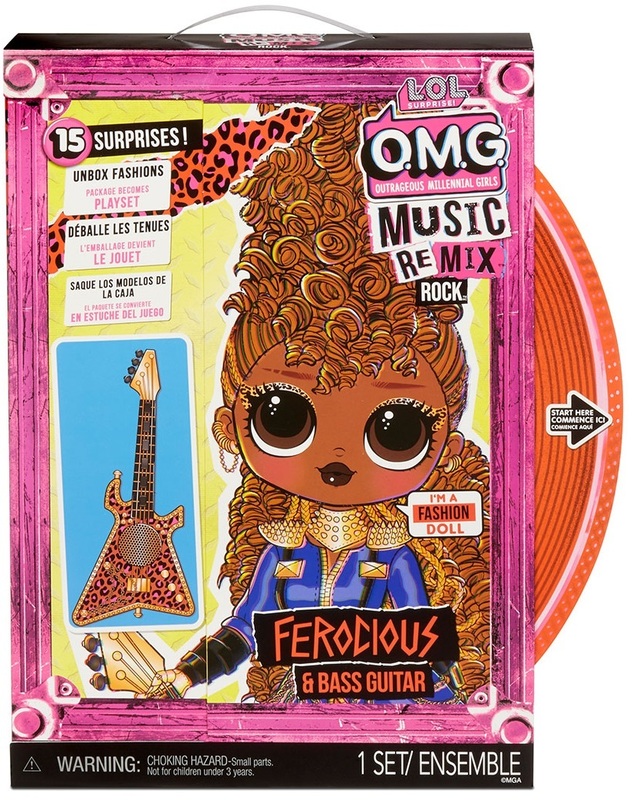 Игровой набор с куклой L.O.L. Surprise! серии "O.M.G. Remix Rock" - Фурия (с бас-гитарой и аксессуарами) 577591 фото