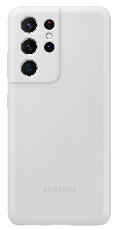Чохол Samsung Silicone Cover (Light Gray) EF-PG998TJEGRU для Samsung Galaxy S21 Ultra фото
