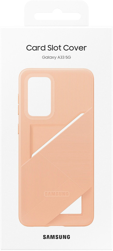 Чохол Samsung Card Slot Cover для Galaxy A33 (Peach) EF-OA336TPEGRU фото