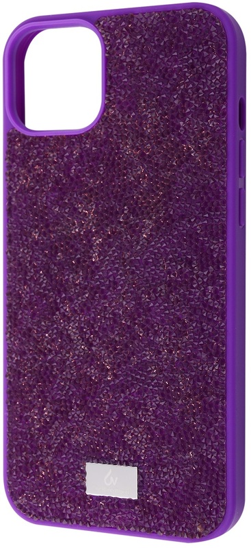 Чохол для iPhone 14 Plus Bling World Rock Diamond (TPU) (Purple) фото