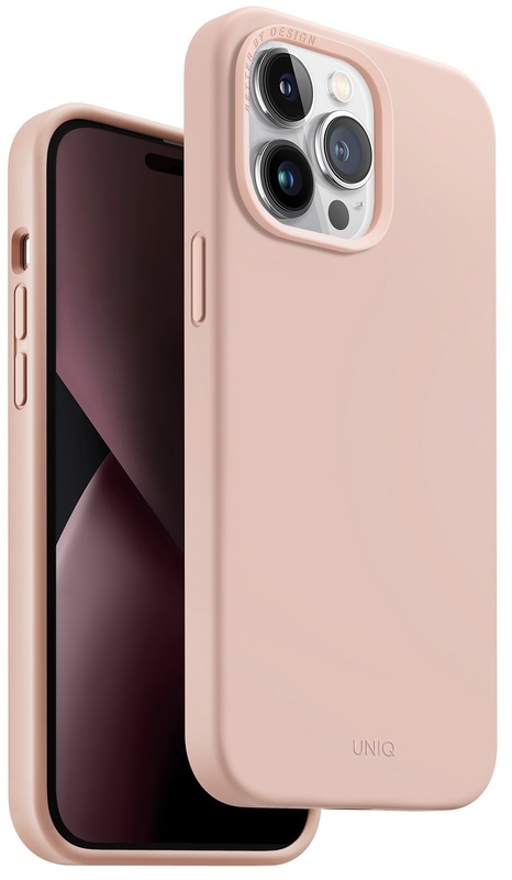 Чохол для iPhone 14 Pro Max Uniq Lino Blush (Pink) фото