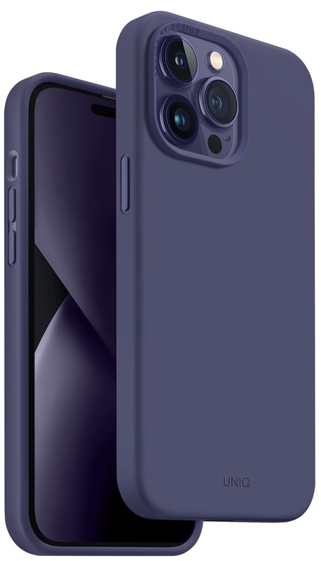 Чохол для iPhone 14 Pro Max Uniq Lino Fig (Purple) фото