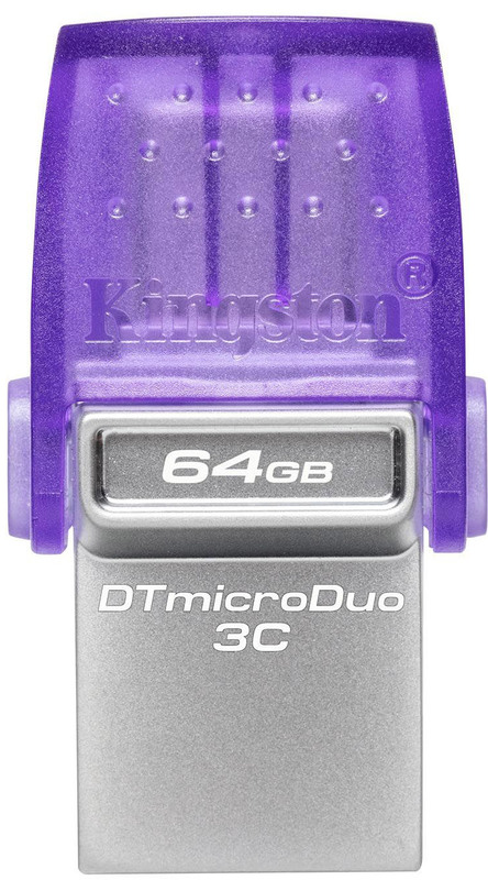 Флеш-пам'ять USB-Flash Kingston 2 in 1 64Gb (Silver) DTDUO3CG3/64GB фото
