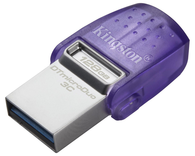 Флеш-пам'ять USB-Flash Kingston 2 in 1 128Gb (Silver) DTDUO3CG3/128GB фото