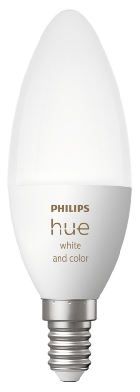 Розумна лампа Philips Hue E14, 5.3W(40Вт), 2000K-6500K, Color, Bluetooth, з димером 929002294209 фото