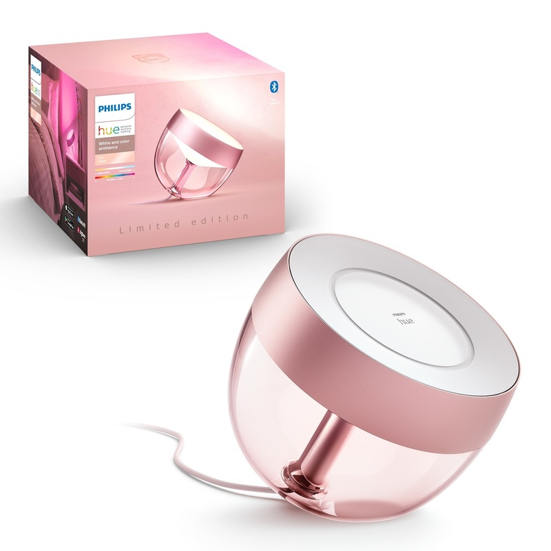 Настільна лампа Philips Hue Iris, 2000K-6500K, Color, Bluetooth, з димером (Pink) 929002376301 фото