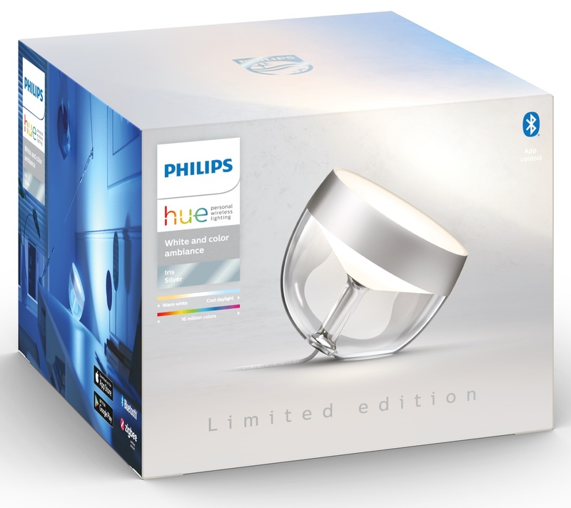 Настільна лампа Philips Hue Iris, 2000K-6500K, Color, Bluetooth, з димером (Silver) 929002376701 фото
