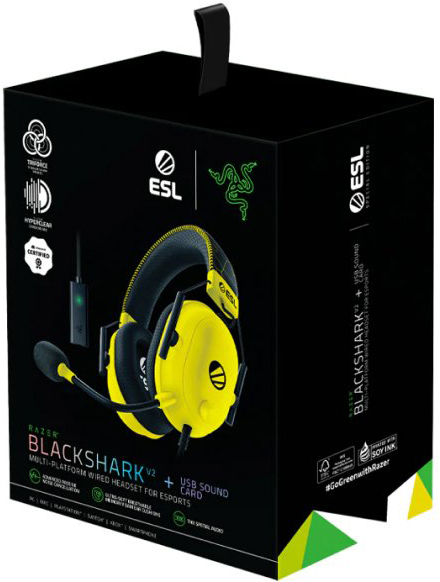 Ігрова гарнітура Razer Blackshark V2 + USB ESL Edition (RZ04-03230500-R3M1) фото