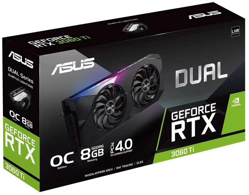 ASUS GeForce RTX 3060 Ti OC 8GB LHR版 ASUS Dual GeForce RTX 3060 Ti OC Edition 8GB GDDR6 | Graphics Cards