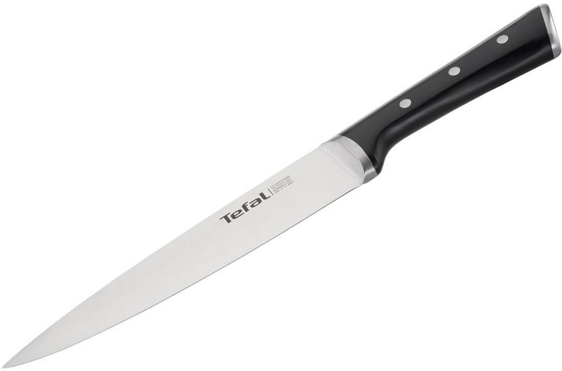 Кухонный нож поварской Tefal Ice Force, длина лезвия 20 см, нерж. сталь K2320714 фото