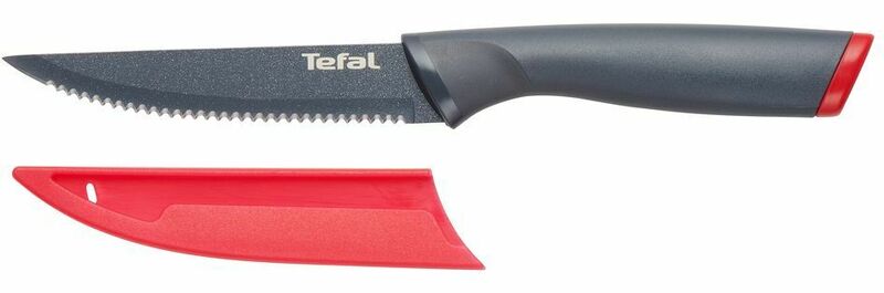Кухонний ніж для стейку Tefal Fresh Kitchen, довжина леза 11 см, нерж.сталь, чохол K1220805 фото