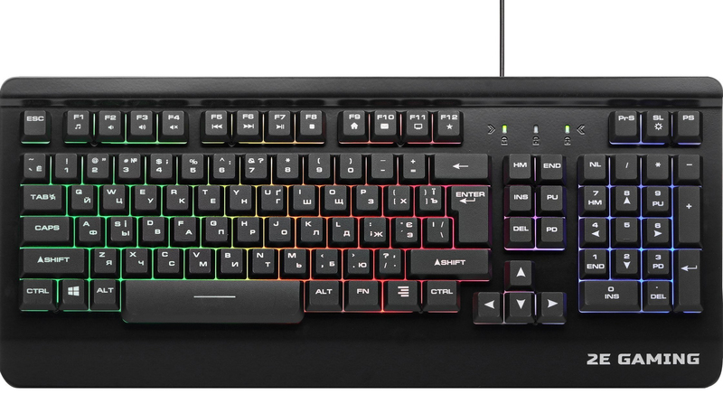 Ігрова клавіатура 2E Gaming KG320 LED USB UKR (Black) 2E-KG320UB фото