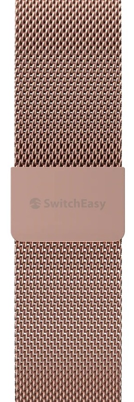 Ремінець For Apple Watch 42/44/45/49mm SwitchEasy 2022 Mesh Stainless Steel Watch Loop (Rose Gold) фото