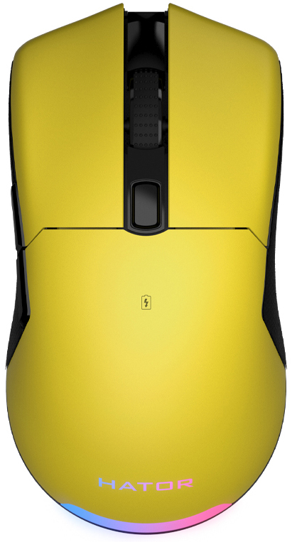 Ігрова миша HATOR Pulsar Wireless (HTM-318) Yellow фото