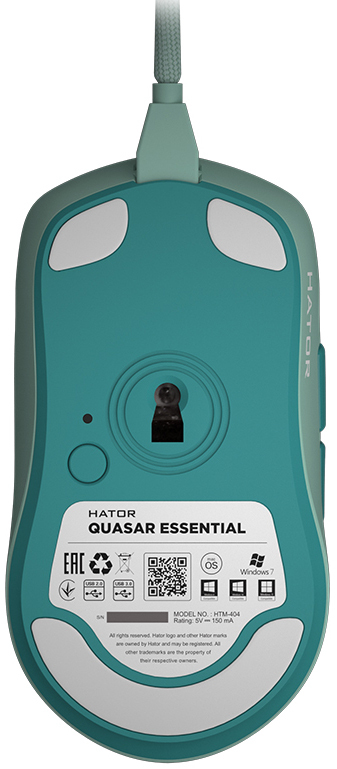 Ігрова миша HATOR Quasar Essential (HTM-404) Mint - фото - №5