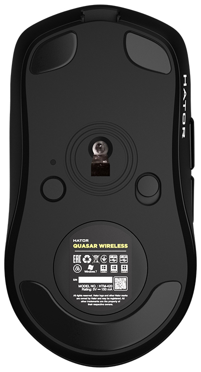 Ігрова миша HATOR Quasar Wireless (HTM-420) Black - фото - №5