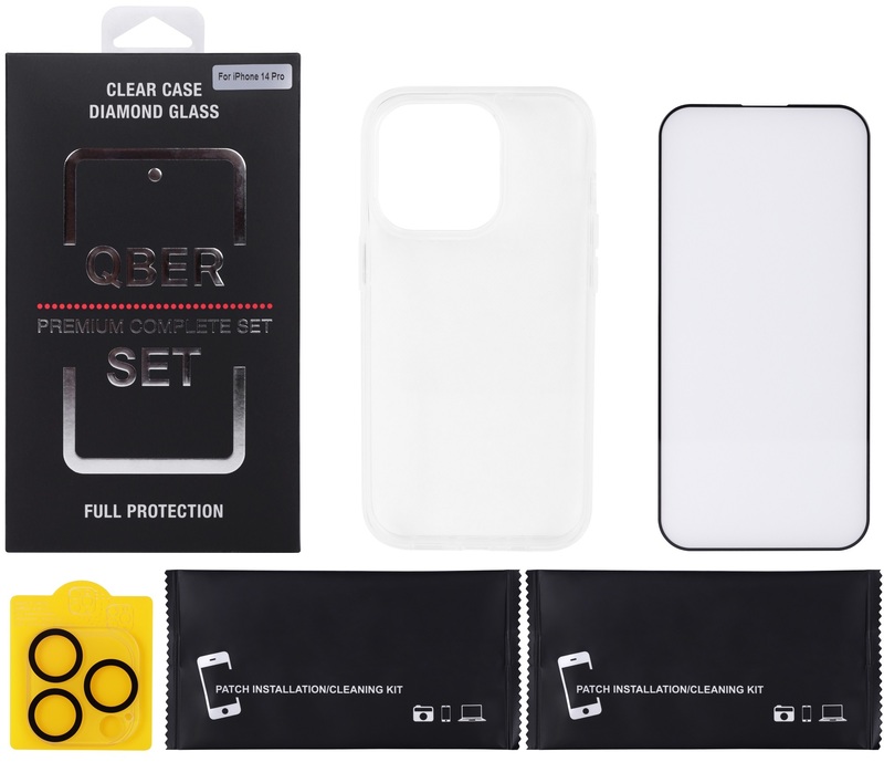 Защитный комплект для iPhone 14 Pro Qber Premium Set фото